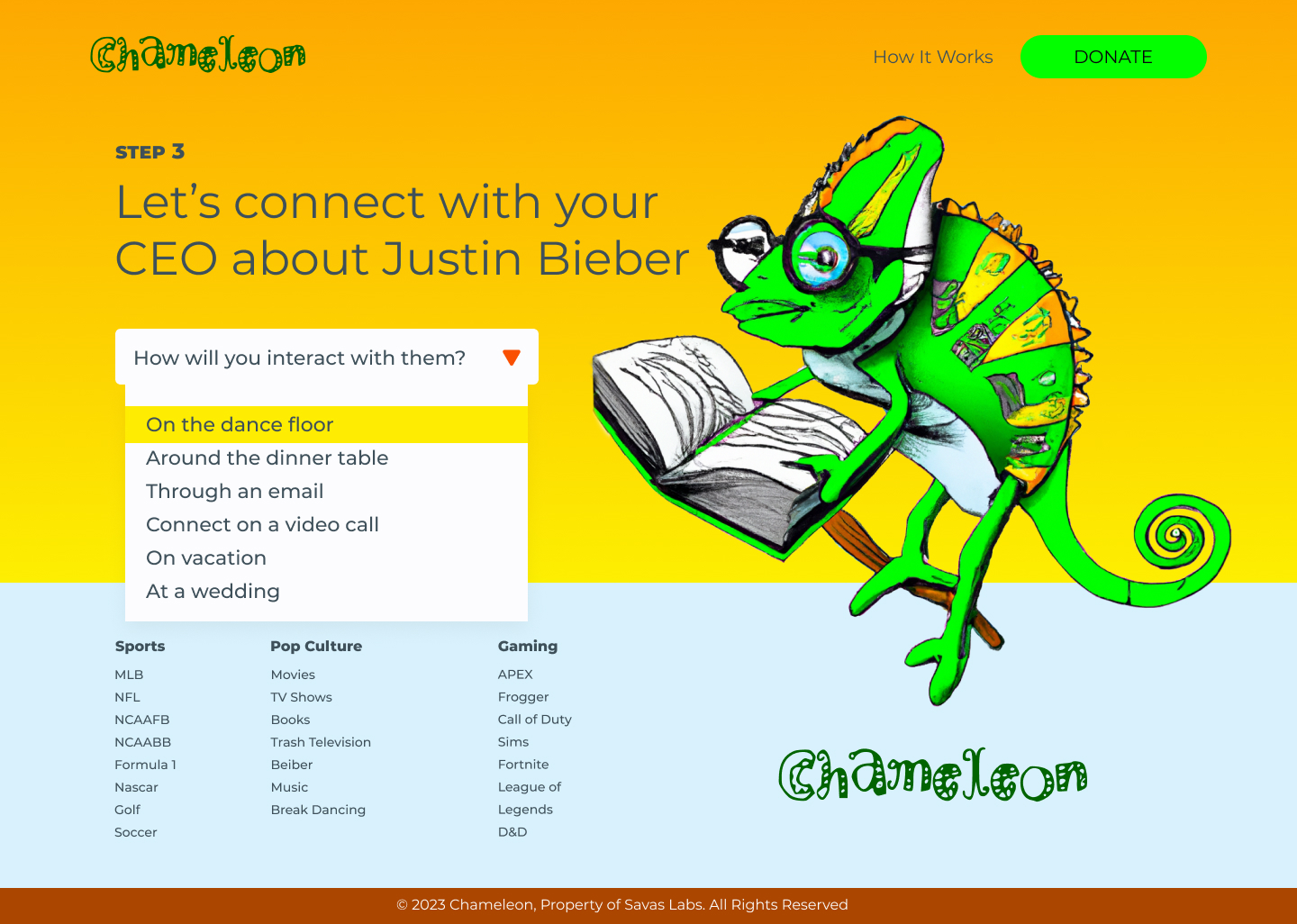 Chameleon Step 3